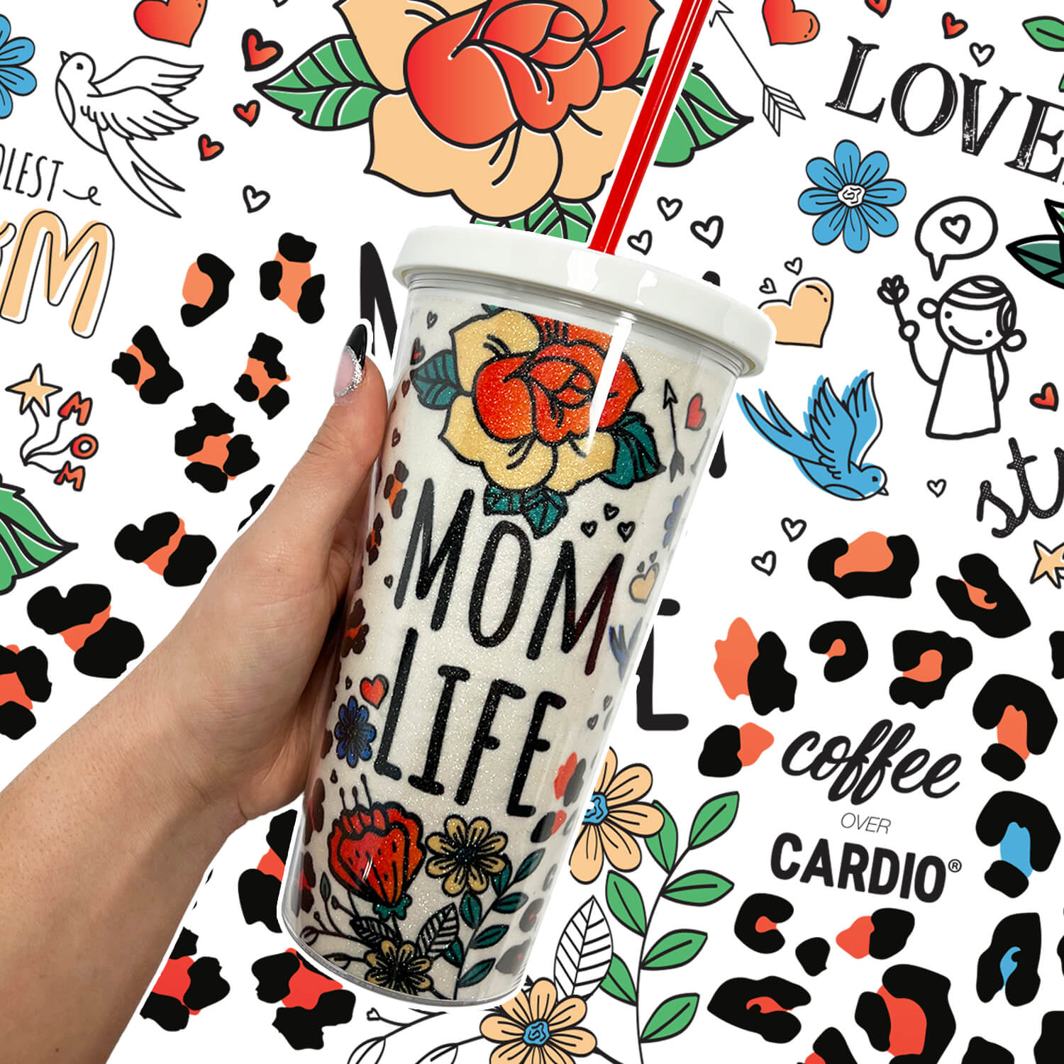 20oz Mom Life- Tumbler