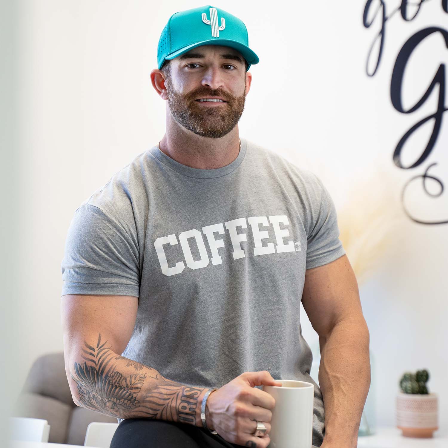 Grey Basic Coffee Tee