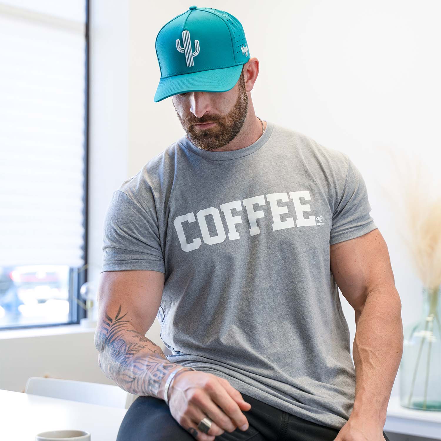 Grey Basic Coffee Tee